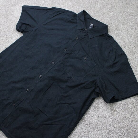 Mountain Hardwear Conness Lakes Shirt Mens XL Black 100% Cotton Short Sleeve - Picture 3 of 14